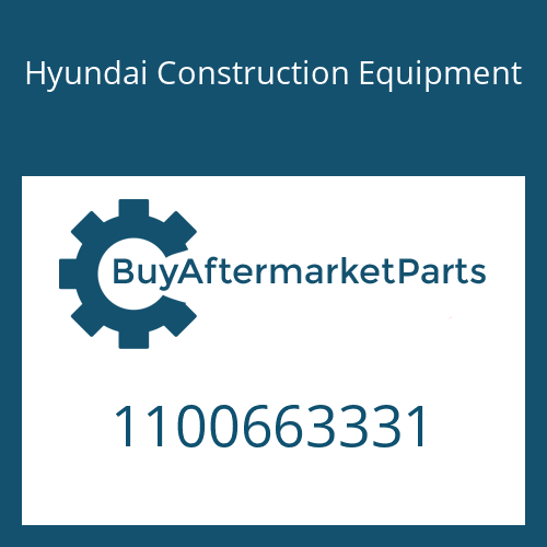 Hyundai Construction Equipment 1100663331 - CYLINDER-CONTROL