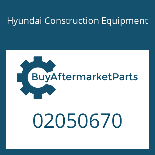 Hyundai Construction Equipment 02050670 - POPPET