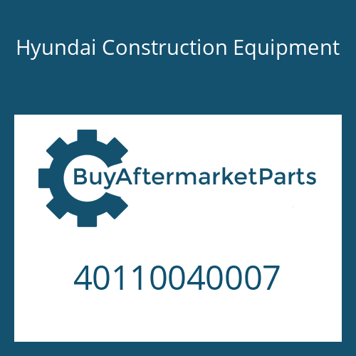 Hyundai Construction Equipment 40110040007 - O-RING