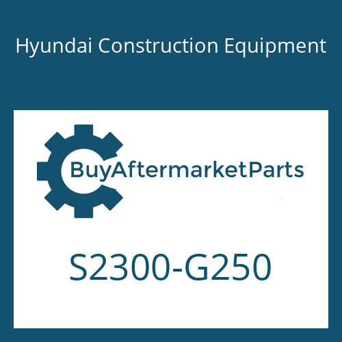 Hyundai Construction Equipment S2300-G250 - O-RING