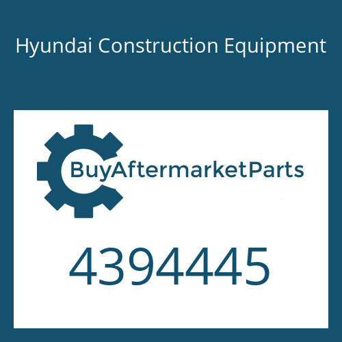 Hyundai Construction Equipment 4394445 - SCREW-HEX