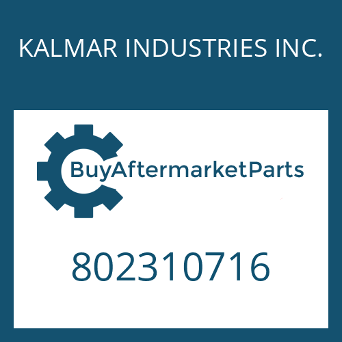 KALMAR INDUSTRIES INC. 802310716 - FRICTION PLATE