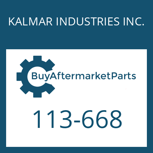 KALMAR INDUSTRIES INC. 113-668 - FRICTION PLATE