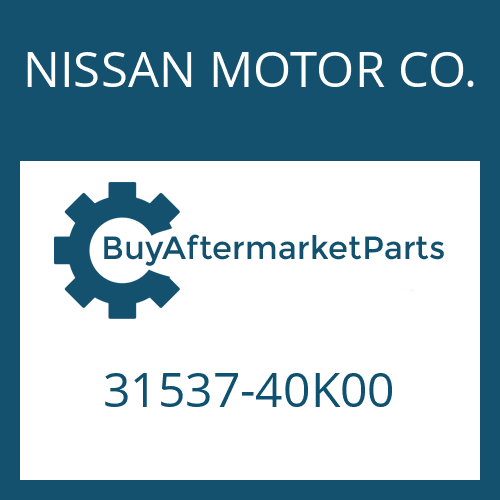 NISSAN MOTOR CO. 31537-40K00 - FRICTION PLATE