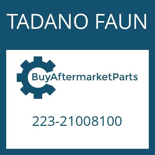 TADANO FAUN 223-21008100 - FRICTION PLATE