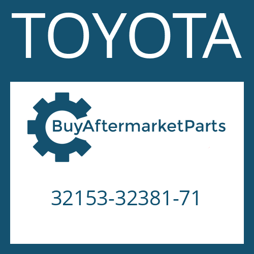 TOYOTA 32153-32381-71 - FRICTION PLATE