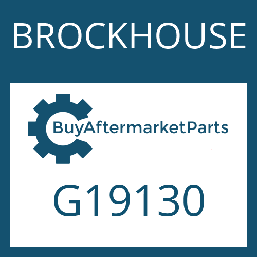 BROCKHOUSE G19130 - FRICTION PLATE