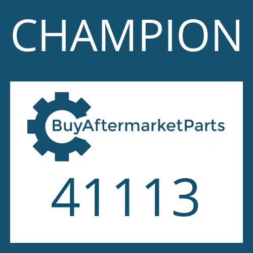 CHAMPION 41113 - FRICTION PLATE