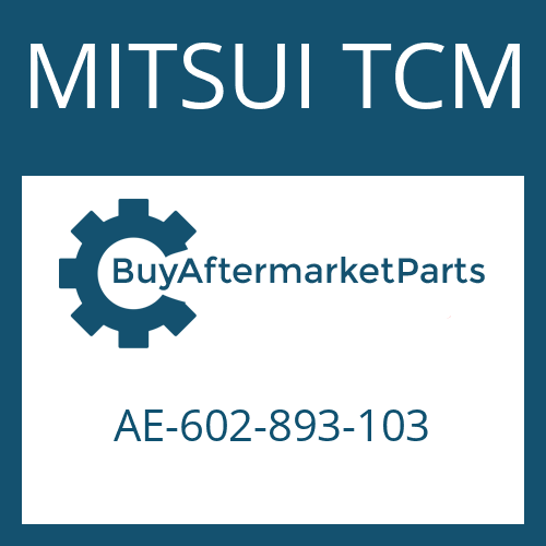 MITSUI TCM AE-602-893-103 - FRICTION PLATE