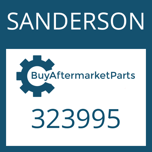 SANDERSON 323995 - FRICTION PLATE