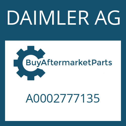 DAIMLER AG A0002777135 - SOLENOID VALVE for Heavy Equipment