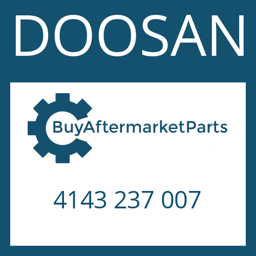 DOOSAN 4143 237 007 - AXLE HOUSING INTRODUCTION DATE