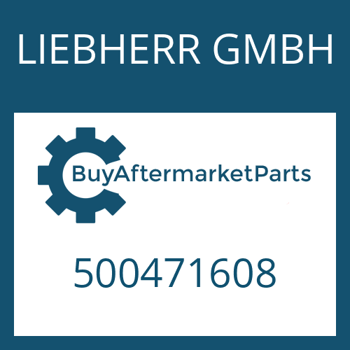 LIEBHERR GMBH 500471608 - RELIEF VALVE