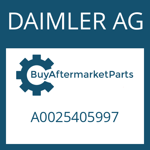 DAIMLER AG A0025405997 - SOLENOID VALVE