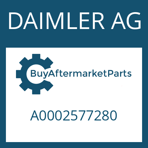 DAIMLER AG A0002577280 - GASKET for Heavy Equipment