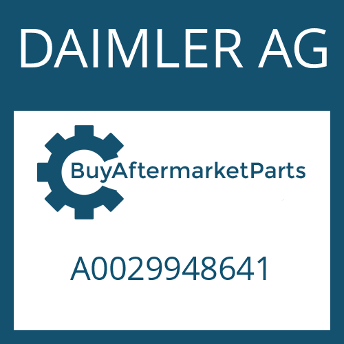 DAIMLER AG A0029948641 - RETAINING RING