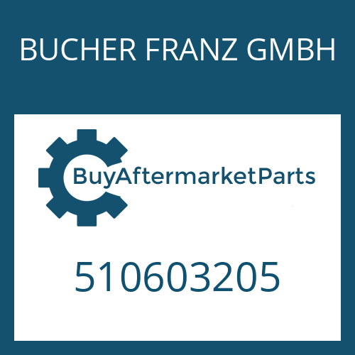 BUCHER FRANZ GMBH 510603205 - FILTER