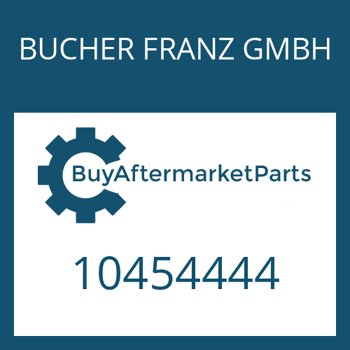 BUCHER FRANZ GMBH 10454444 - RADIATOR HOSE