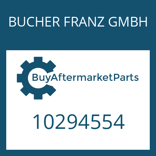 BUCHER FRANZ GMBH 10294554 - HOUSING