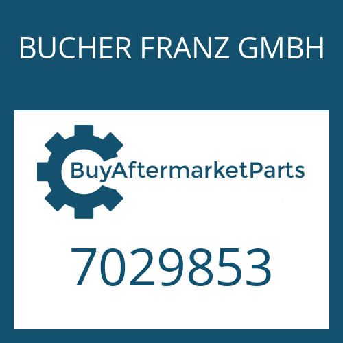 BUCHER FRANZ GMBH 7029853 - SCREW PLUG