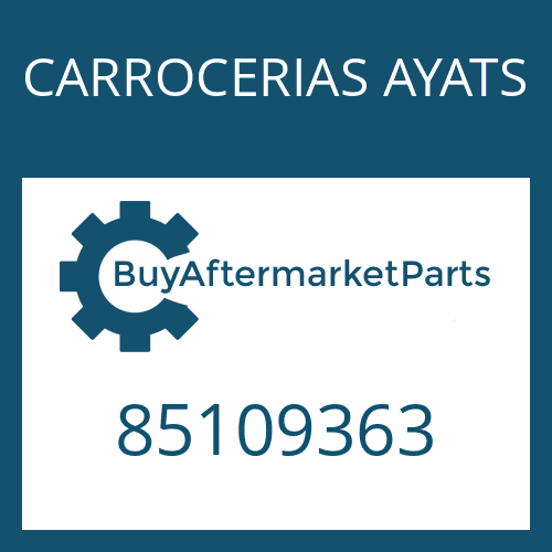 CARROCERIAS AYATS 85109363 - CAP SCREW