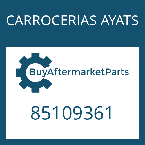 CARROCERIAS AYATS 85109361 - CAP SCREW