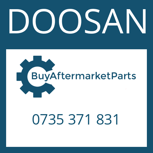 DOOSAN 0735 371 831 - BEARING;ROLLER