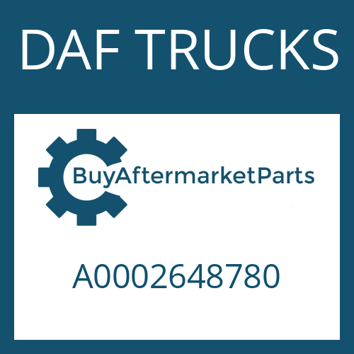 DAF TRUCKS A0002648780 - GASKET