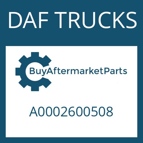 DAF TRUCKS A0002600508 - SPUR GEAR