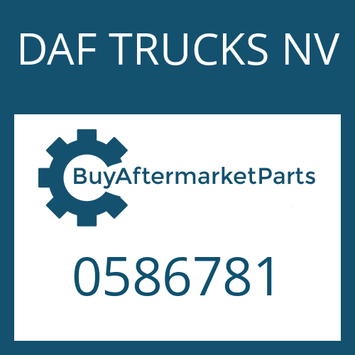 DAF TRUCKS NV 0586781 - OUTPUT SHAFT