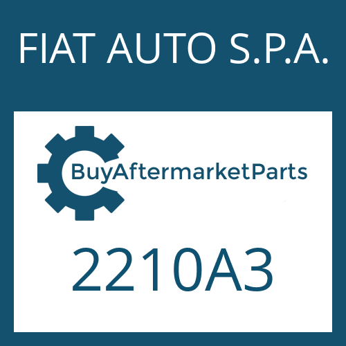 FIAT AUTO S.P.A. 2210A3 - HEXAGON SCREW