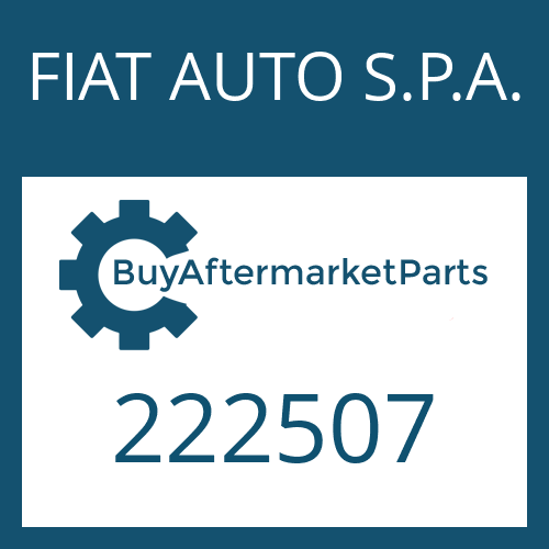 FIAT AUTO S.P.A. 222507 - BUSH