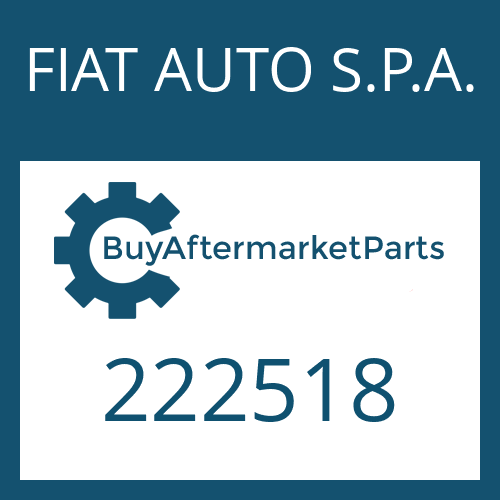 FIAT AUTO S.P.A. 222518 - KABELKLEMME