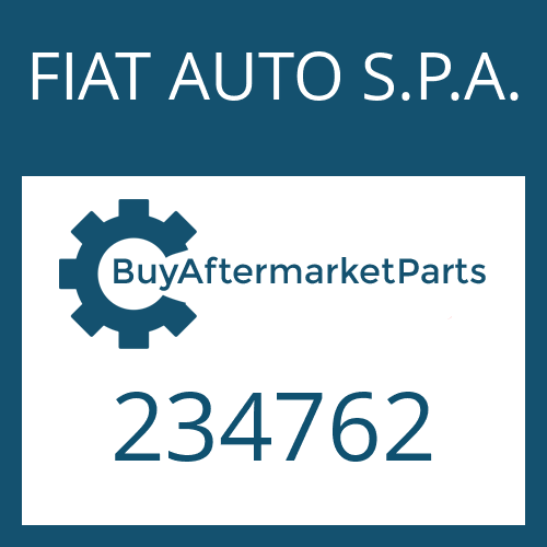 FIAT AUTO S.P.A. 234762 - AXIAL NEEDLE BEARING