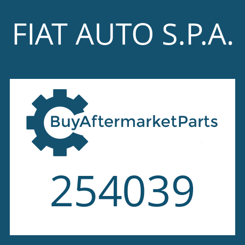 FIAT AUTO S.P.A. 254039 - ARRETIERBUCHSE