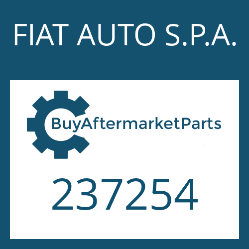 FIAT AUTO S.P.A. 237254 - KEG.ROLLENLAGER