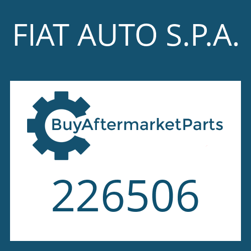 FIAT AUTO S.P.A. 226506 - SLEEVE