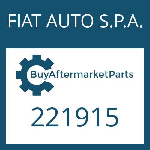 FIAT AUTO S.P.A. 221915 - USIT RING