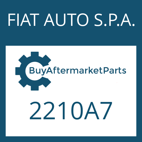 FIAT AUTO S.P.A. 2210A7 - HEXALOBULAR DRIVING SCREW