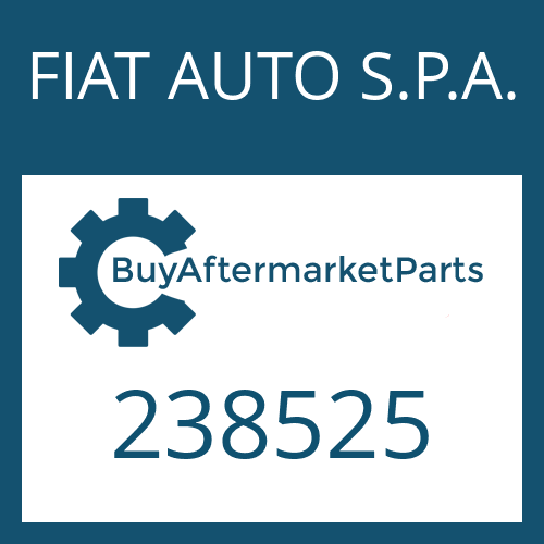 FIAT AUTO S.P.A. 238525 - OIL TRAY