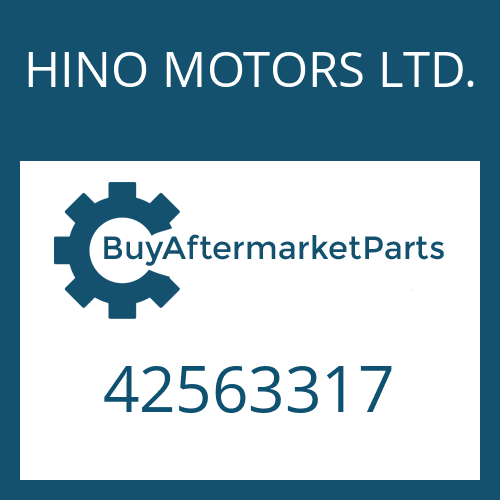 HINO MOTORS LTD. 42563317 - HEXAGON SCREW