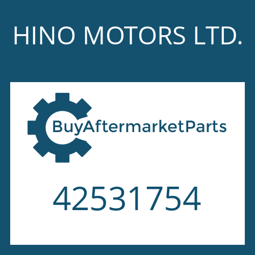 HINO MOTORS LTD. 42531754 - COVER