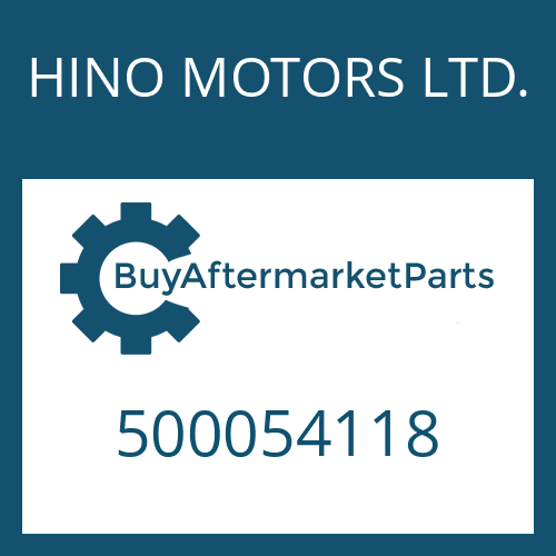 HINO MOTORS LTD. 500054118 - CONNECTING HOUSING