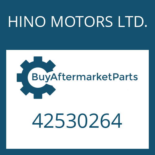 HINO MOTORS LTD. 42530264 - ACCUMULATOR