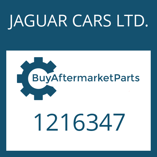 JAGUAR CARS LTD. 1216347 - LOCKING WASHER