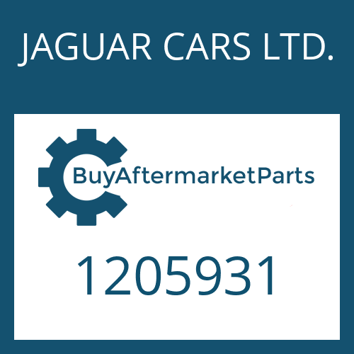 JAGUAR CARS LTD. 1205931 - LOCK WASHER