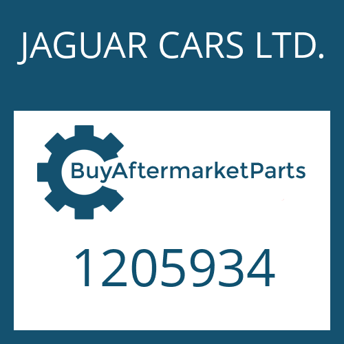 JAGUAR CARS LTD. 1205934 - SNAP RING