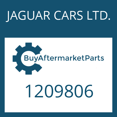 JAGUAR CARS LTD. 1209806 - BEARING SET for Heavy Equipment
