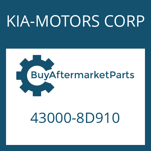 KIA-MOTORS CORP 43000-8D910 - 6 S 1900 BO