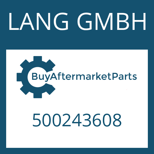 LANG GMBH 500243608 - END SHIM